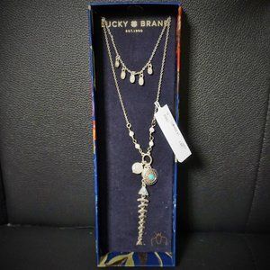 LUCKY BRAND FISH-BONE NECKLACE NEW